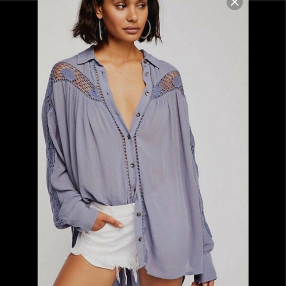 Free People Katie Bird Crochet Tunic - Picture 6 of 9